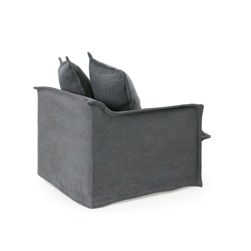 The Cloud Single Seater with Slate Slipcover - Image 4